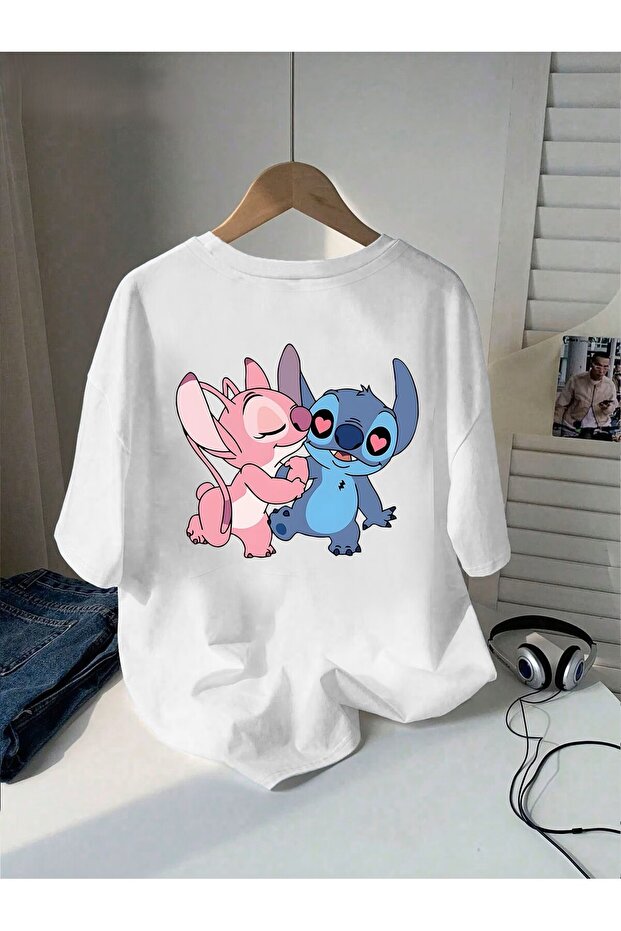 AŞK Dolu Stitch Baskılı