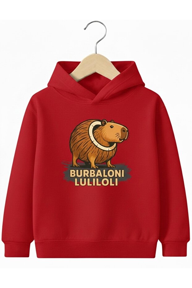 Unisex 100% Cotton Tukanno Bananno Printed Children's Hooded Sweatshirt