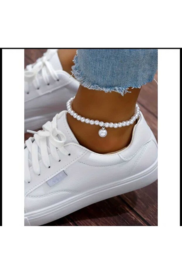 Pearl Elastic Ankle Bracelet