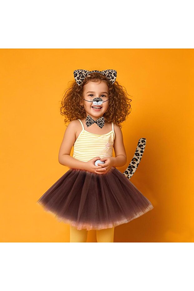 طقم أزياء أوشيما بنقشة جلد النمر - 4