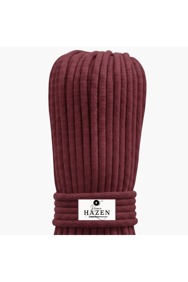 Cord Rope Cotton 4-5 mm 500 Gr 45-50 m Basket Bag Supla Rope - Burgundy