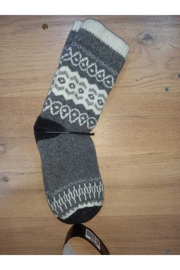 Wool Socks with Patterned Lining - 2