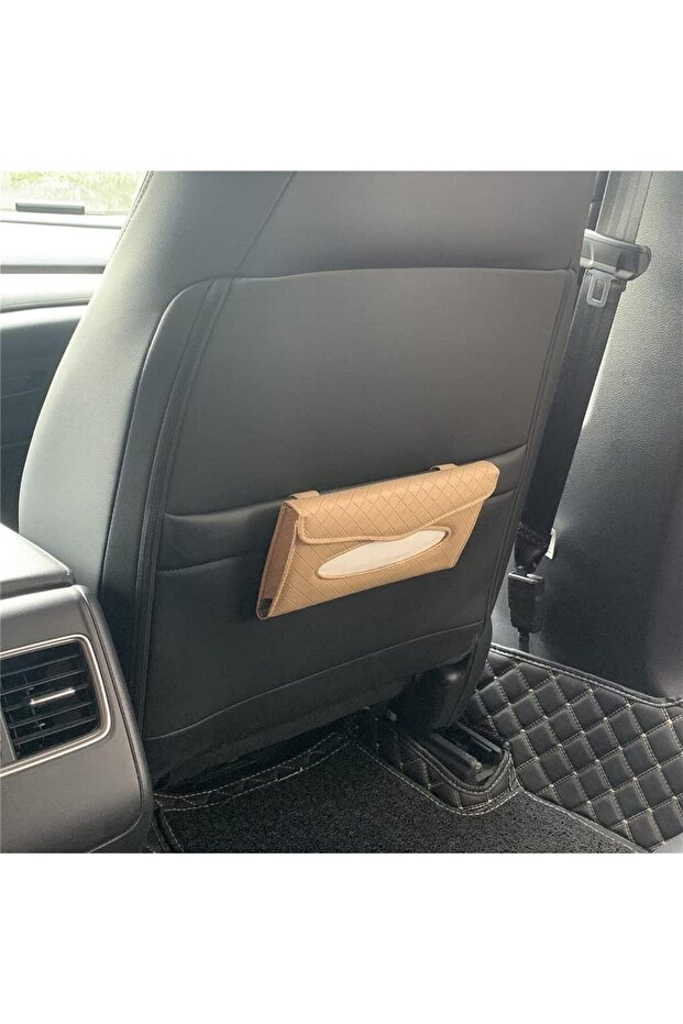 حامل مناديل للسيارة على شكل حرف X - 4