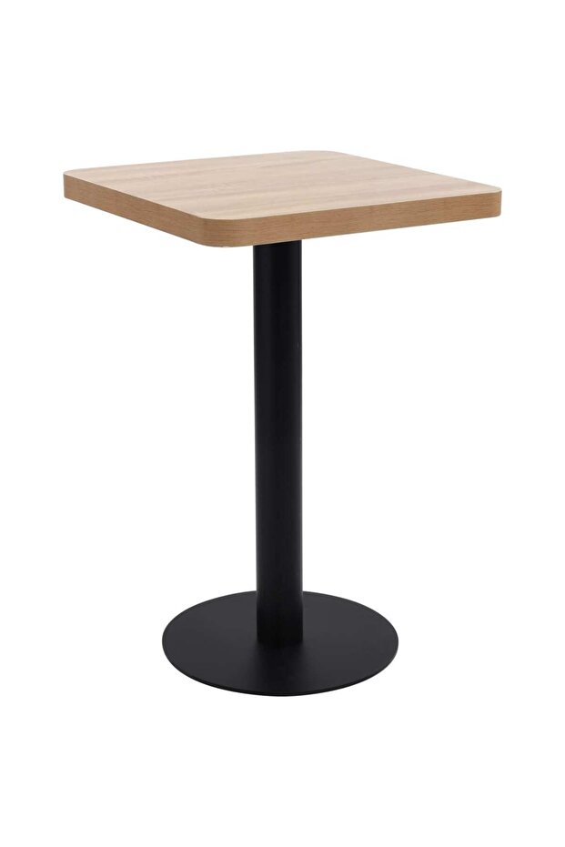 Bistro Table Light Brown 50x50 cm MDF