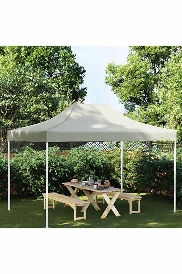 Party Tent Roof 4.5x3 m Cream 270 g/m²