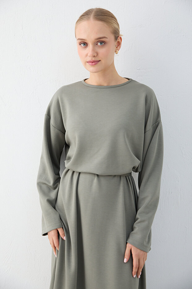 Basic Modal Elbise 76-1004 - 4