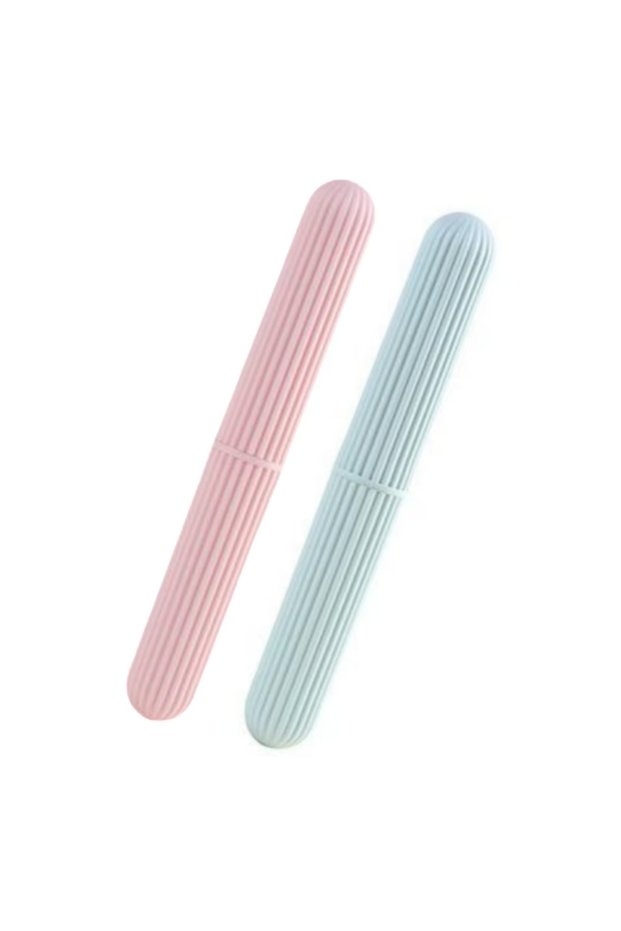 2pcs Travel Toothbrush Case Bathroom Supplies Portable Toothbrush Storage Box Outdoor Camping Access