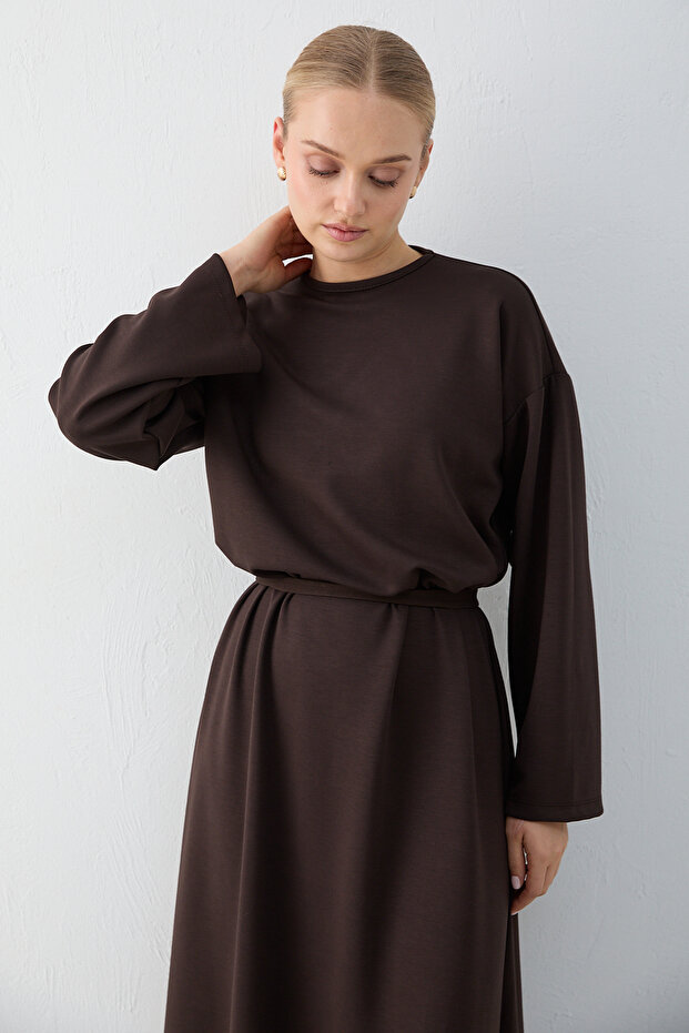 Basic Modal Elbise 76-1004 - 7