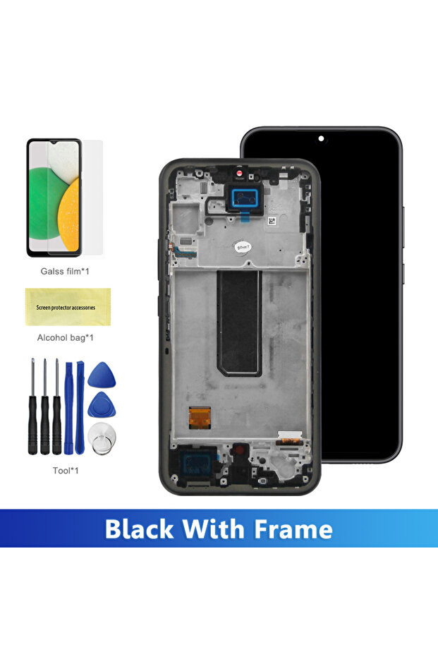 Black With Frame A34 Display For A34 5G SM-A346E A346B LCD Display Touch Screen Digitizer For Sams