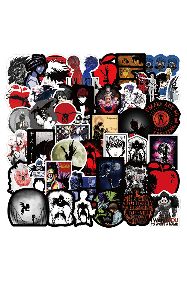50pcs 50pcs Death note mobile phone sticker day manga game suitcase graffiti water cup helmet water