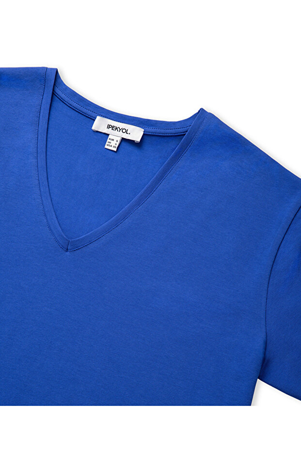 Basic V yaka tişört - 2