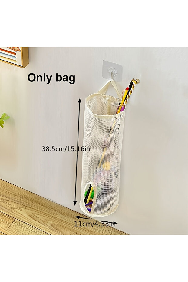 ZX-Monocular-1PCS Cat Stick Wall-Mounted Mesh Storage Gag-Suitable For Pet Toys, Cat Toy Storage, Pu