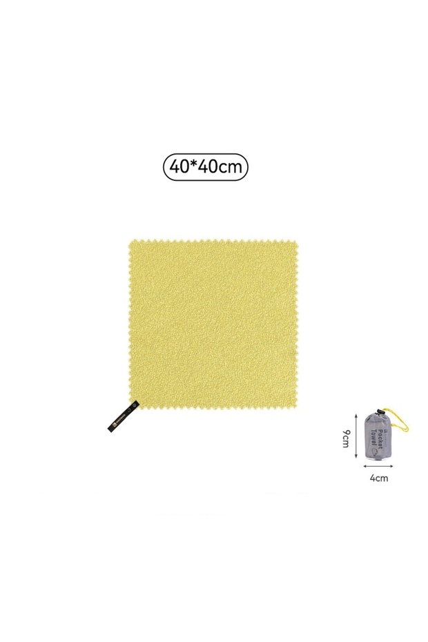 Yellow 40x40cm HIKEMAN Outdoor Quick-drying Towel Portable Camping Hiking Sports Towel Gym Towel
