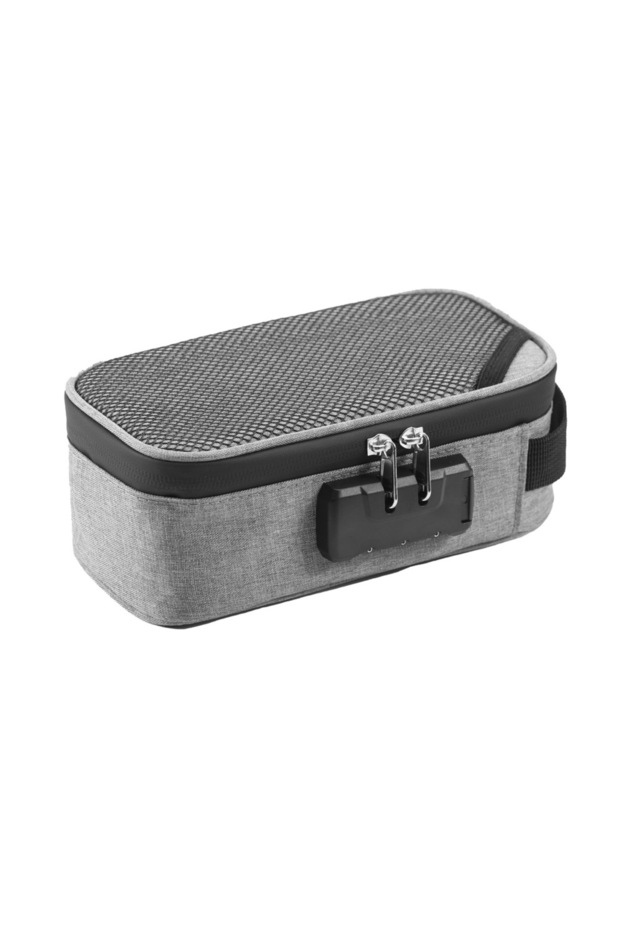 Gray Smell Proof Bag Large-capacity With Lock Activated Carbon Deodorant Bag Portable Pipe Bag Conv