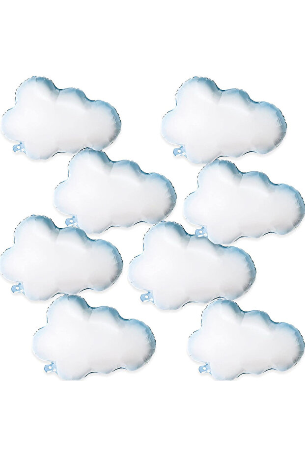 Other 8PCs Cloud Balloon, 8 Pieces 76.2cm Polyester Film Aluminum Foil Helium Large Cloud Balloon Su