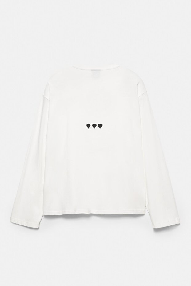 Kedi grafik baskılı t-shirt - 7