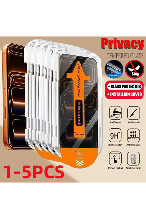 2PCS For iPhone 12Pro FCFK ﻿ 1-5PCS Dust Free Installation Privacy Tempered Glass For iPhone17 16 15