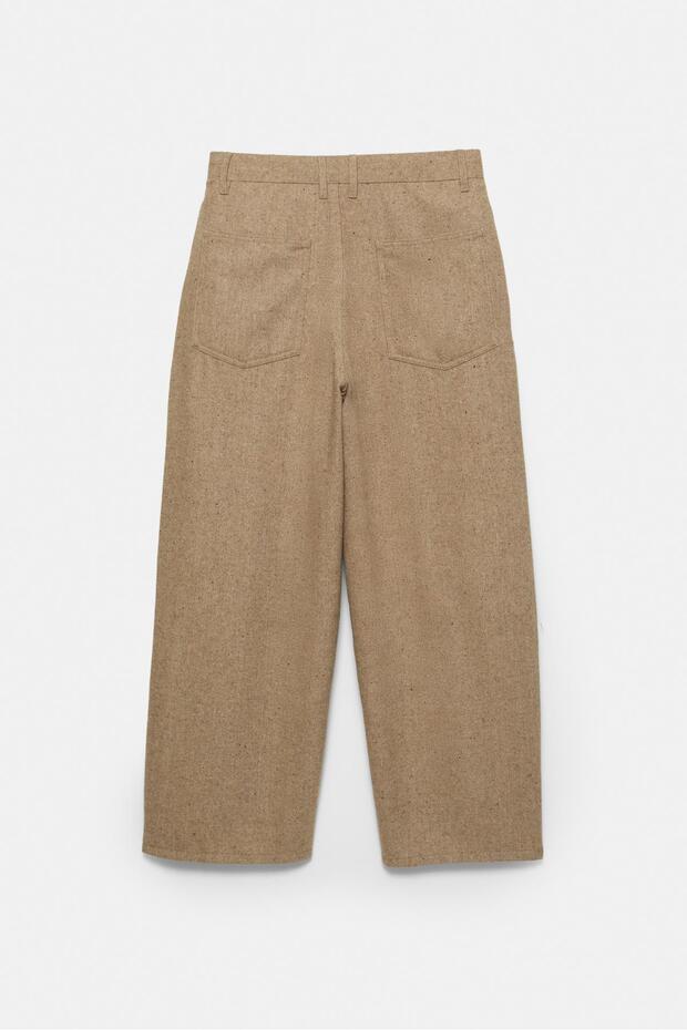 Yünlü tailored fit pantolon - 7