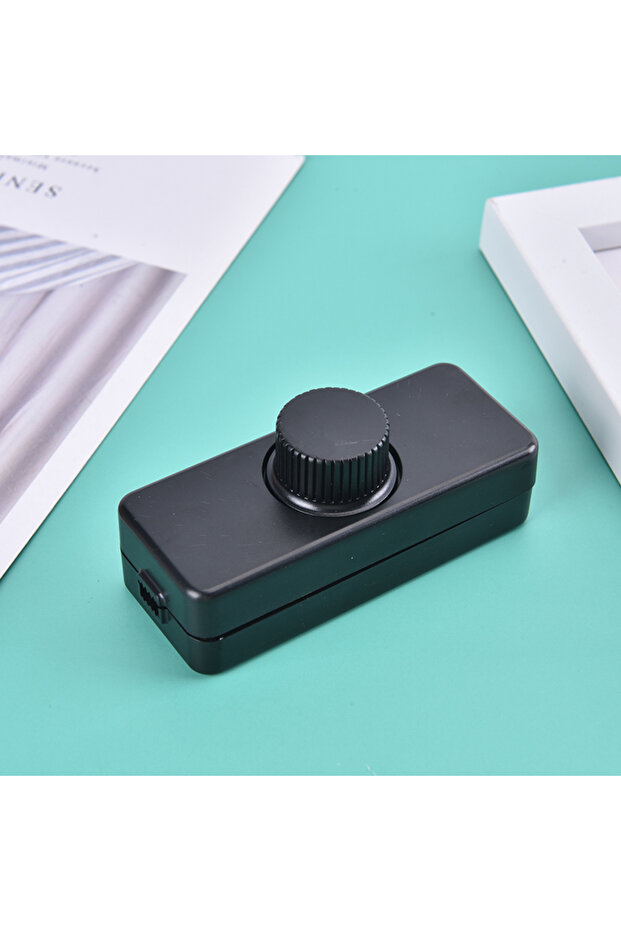 مفتاح تحكم في إضاءة LED قابل للتعديل باللون الأسود، يعمل بجهد 220 فولت، زر تحكم في شدة الإضاءة - 1