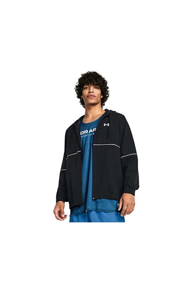 Ua Zone Woven Jacket Men's Casual Jacket 1383400-001 Black