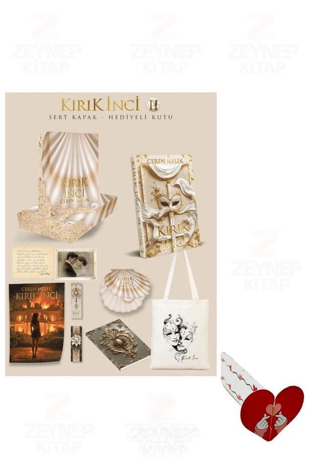 Broken Pearl 2 Gift Box - Ceren Melek - (Special Design Heart Bookmark Gift)