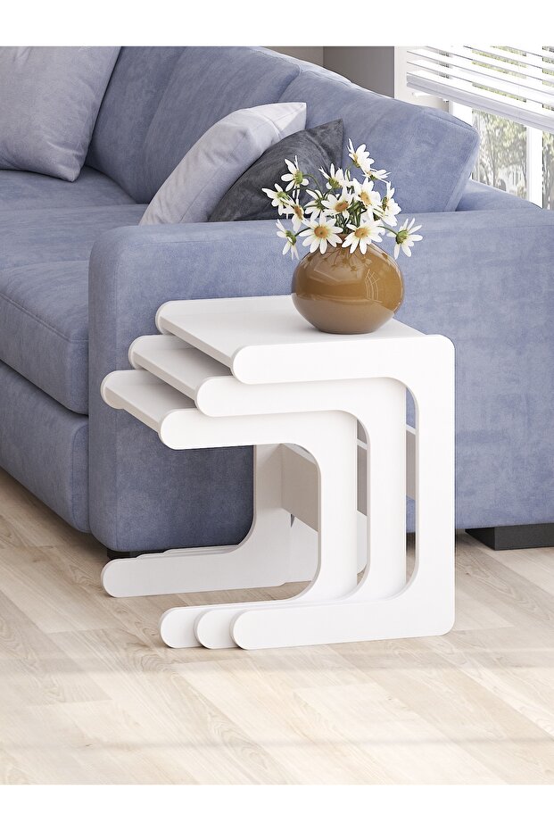 3`lü Zigon Sehba BEYAZ - 1