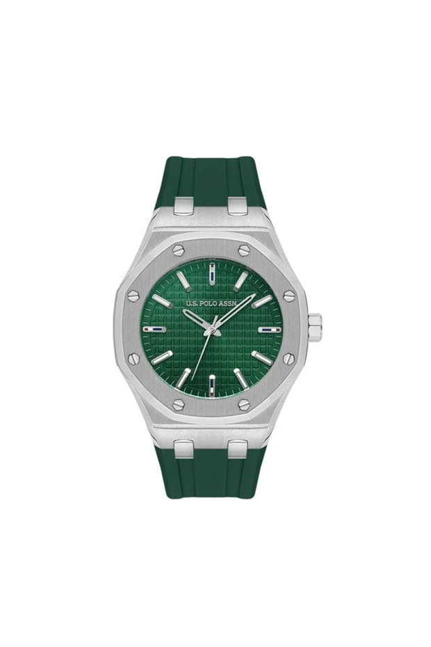 Novelties Green Dial Green Stainless Steel Bracelet Analog Watch for Men 42 mm