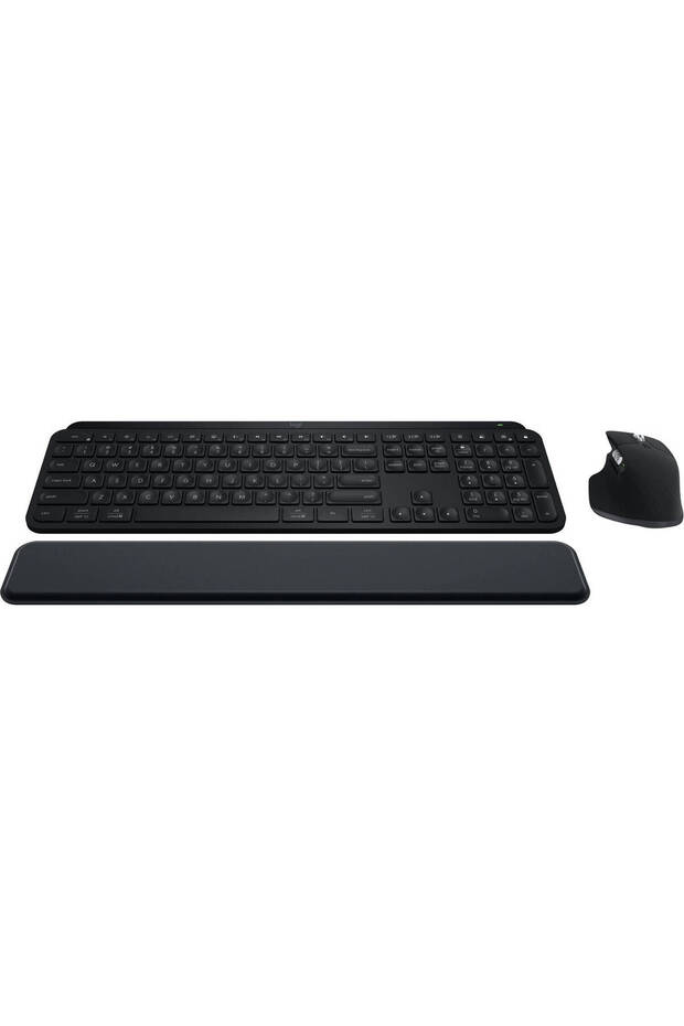 MX Keys S Combo, Performance Wireless Keyboard and Mouse with Palm Rest, Customizable Illum