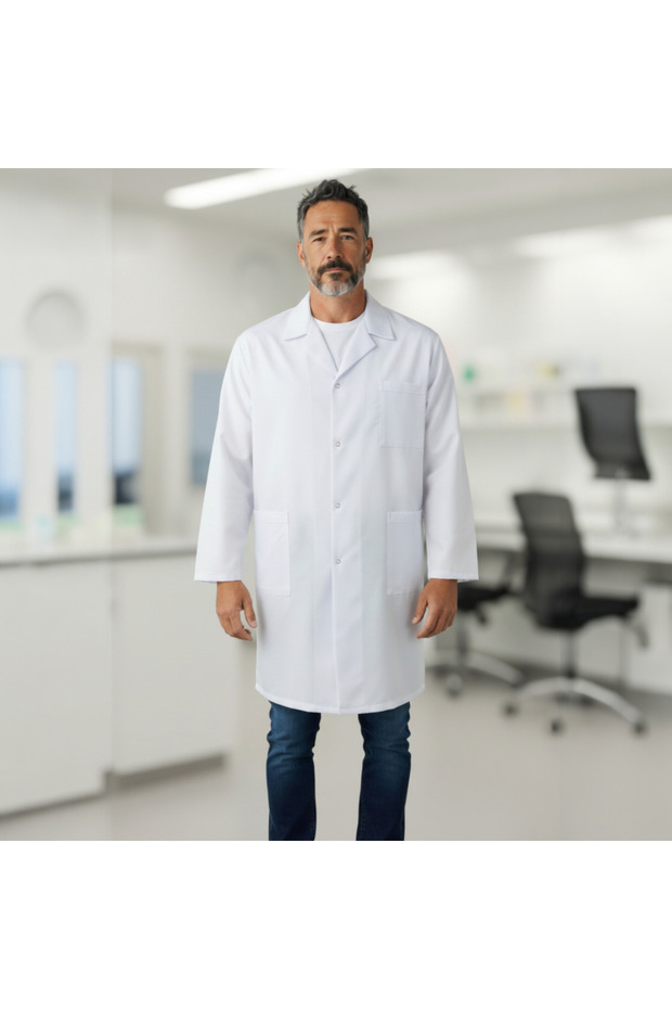 Work Apron Men's White