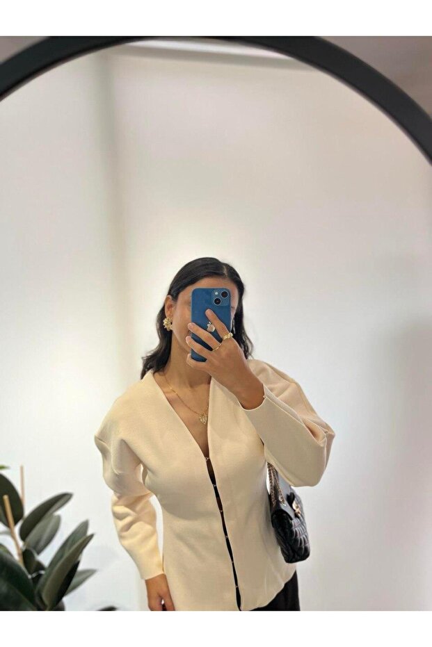 EKRU KANCALI ÇELİK ÖRME HIRKA - 3