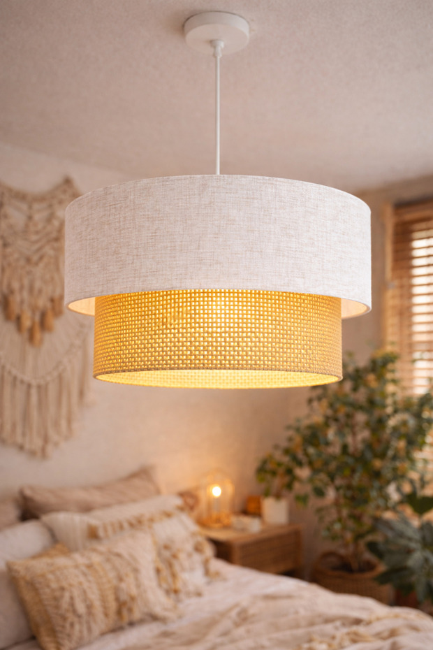 Natura Bahem Rattan Sarkıt Avize - 1