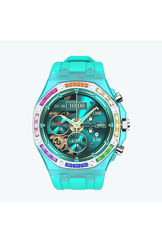 Transparent Cristallo AP Smartwatch – 1.43" AMOLED, Health & Activity Tracker