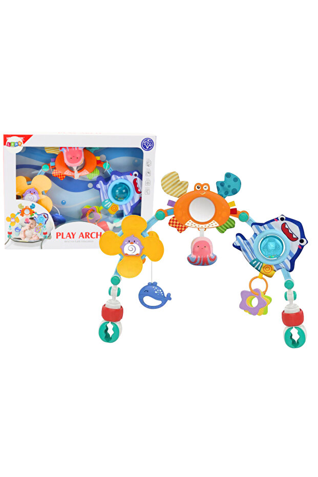 Textile carousel with ocean hanging animals - 1