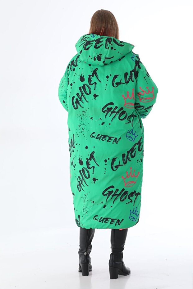 Double-Sided Hooded Oversize Puffer Jacket - 6