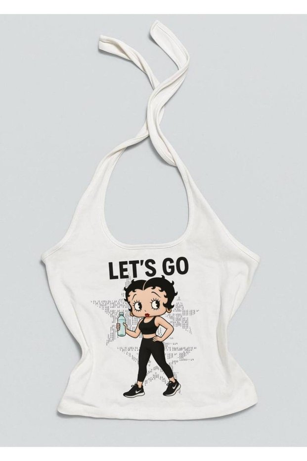 Women's Halter Neck Crop Top with Lycra