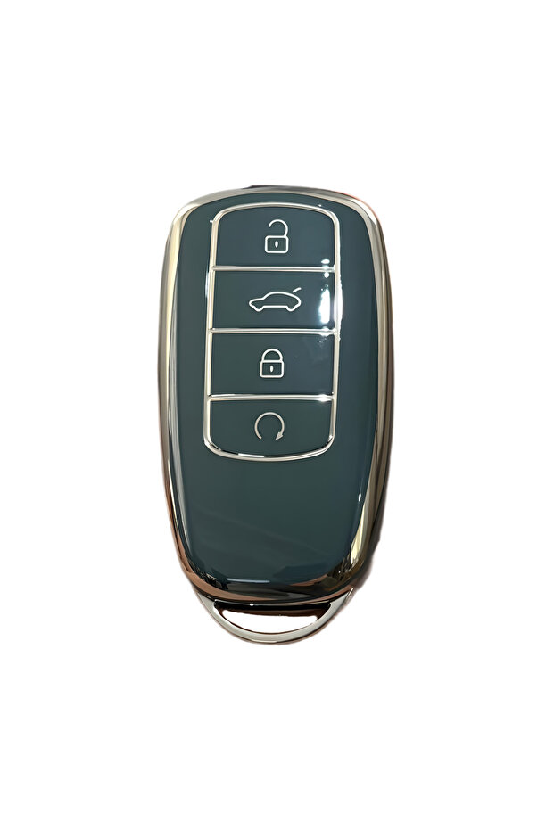 Key Protection Case for Chery Tiggo 8 Pro, Omoda 5, Tiggo 7 Avantgarde, Grey-Silver