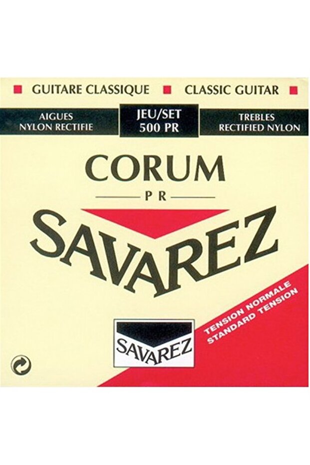 656087 Savarez Corum 500Pr Classical Guitar String | Normal Blood Pressure Nylon Treble and Flexible Bass I