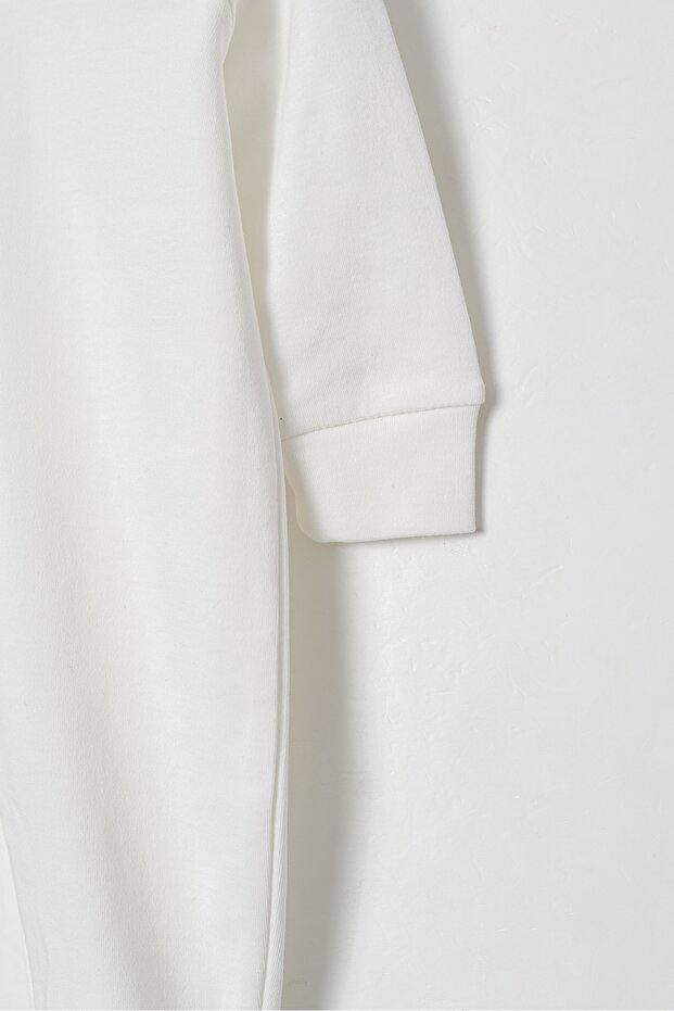 طقم ملابس مكون من ياقة دائرية قطع من نوع Basic 3 مزود بأزرار خلفية - 8