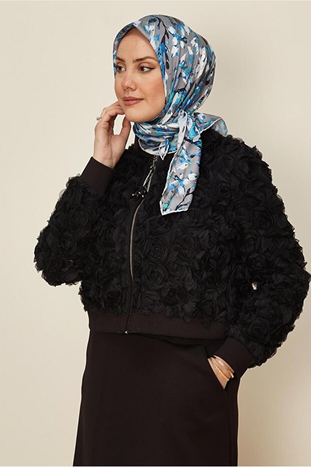 Patterned Scarf 8606 - 1