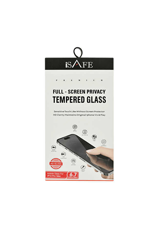 iSAFE HD GLASS SCREEN GUARD IPHONE 14 PRO MAX MATTE PRIVACY
