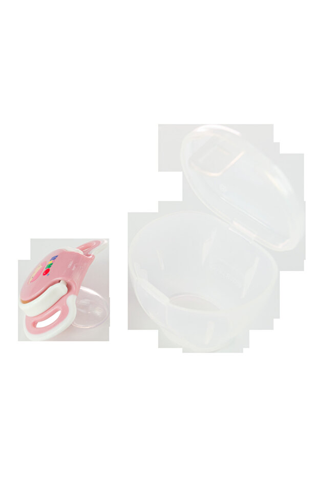 PACIFIER WITH Steriliser Case (3 M+)-Pink