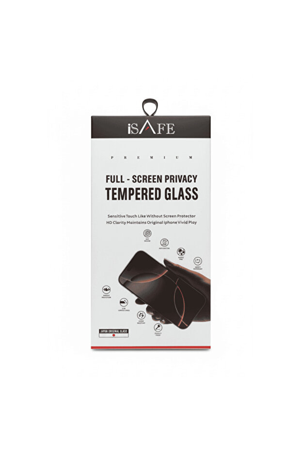 ISAFE FULL SCREEN PRIVACY TEMPERED GLASS IPHONE 17 PRO