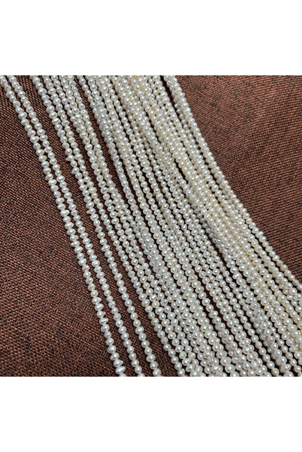 2-2.5mm WHITE Small Bead Natural Freshwater Pearl 2-2.5mm Double-Sided Polished Round Jewelry Make