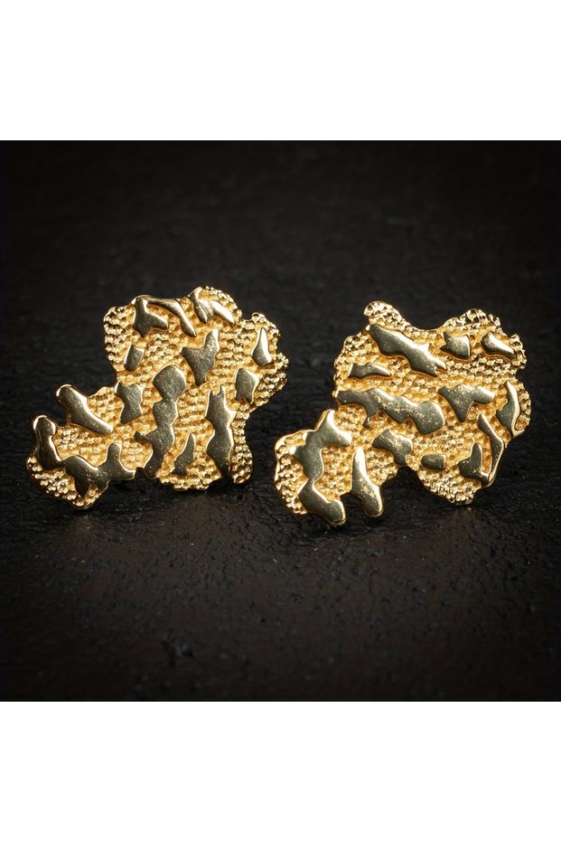 golden 1pair Luxury Geometric Irregular Earrings For Women Wedding Engagement Party Jewelry Shape Ra
