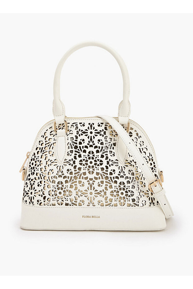 Cutout Detail Crossbody Bag with Detachable Shoulder Strap - H 24 x W 19 cms