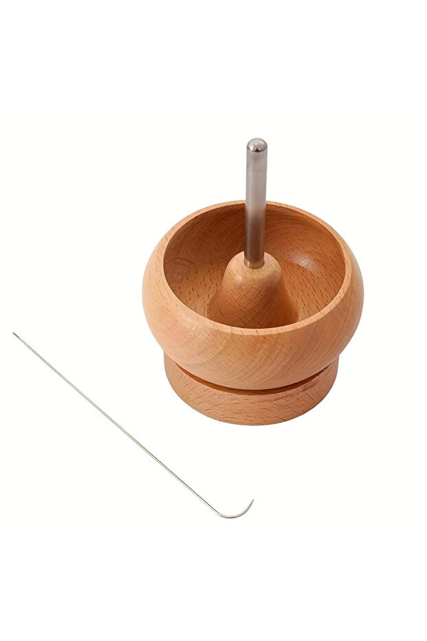 MULTI Bead Spinner for Jewelry Making, Effortless Rotating Wooden Clay Bead Spinner with 1 Big Eye B