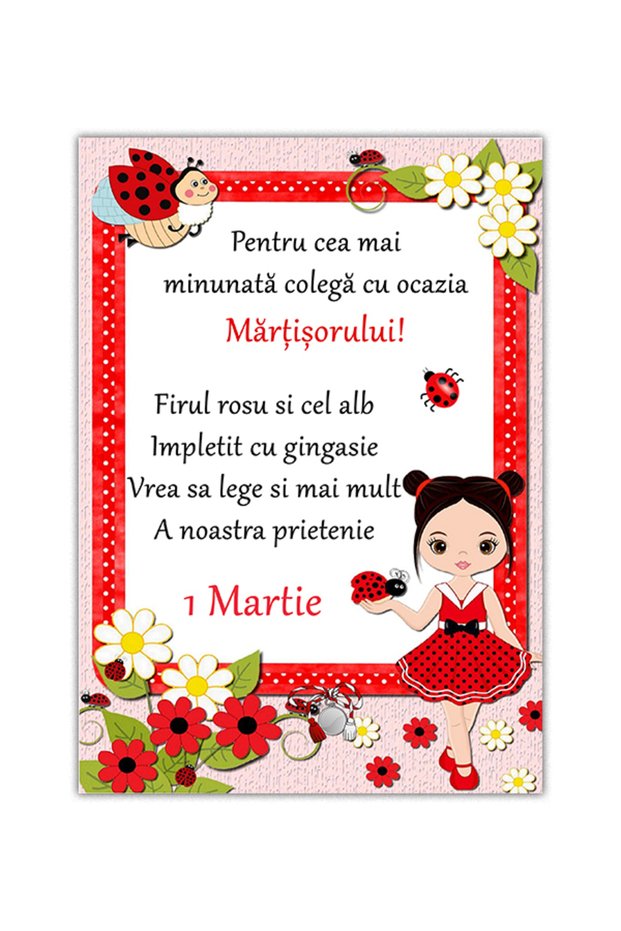Mărțișor magnetic 2 - Set 5 buc