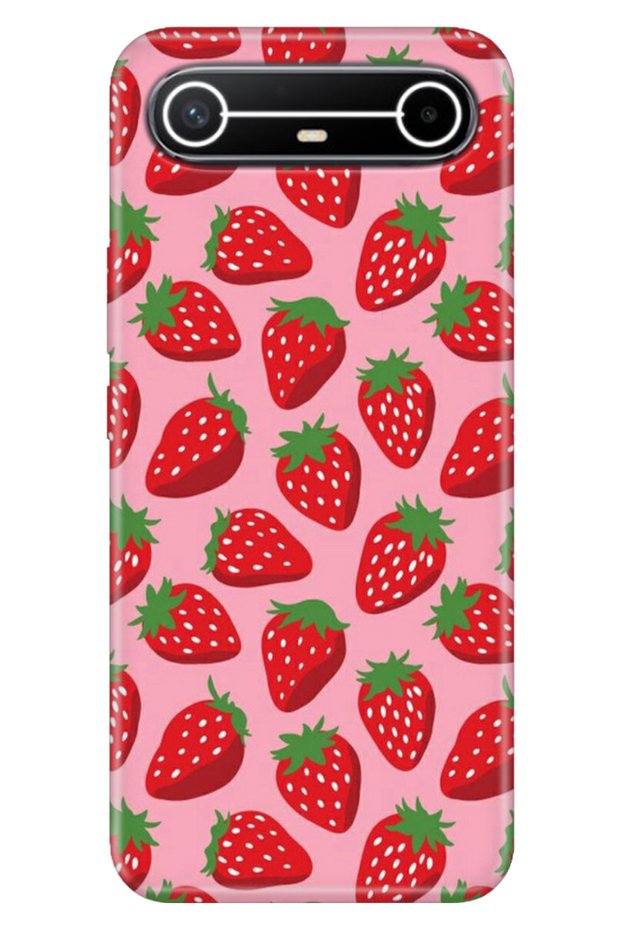 Case for Spark Slim 5g Km9 Case Colorful Silicone Printed Tpu Sweet Strawberry