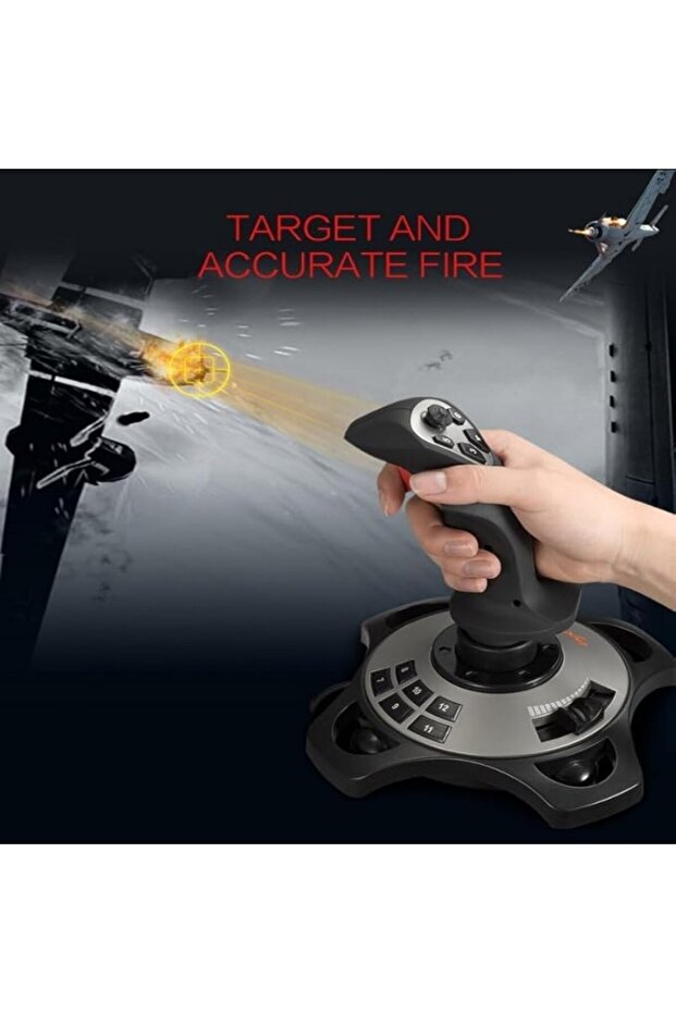 2113 برو - عصا تحكم طيران USB للكمبيوتر الشخصي - 4