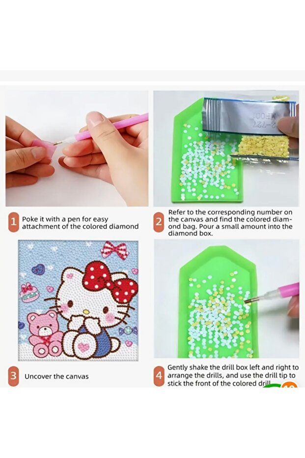 Hello Kitty Elmas Boyama Seti - 3
